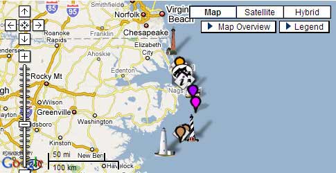 Click for interactive Outer Banks map